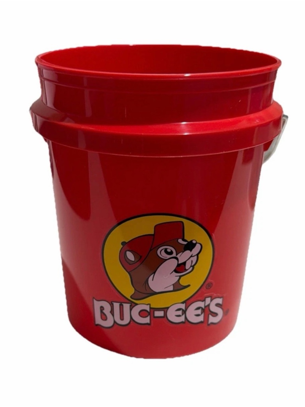 Buc-ee's Red Plastic Mini Bucket with Logo